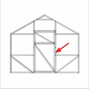Papildomos durys latviškiems šiltnamiams 40×40 profilio