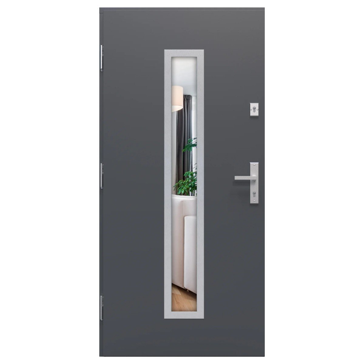 Gerda Select Hanover 5 lauko durys, antracitas, kairinės