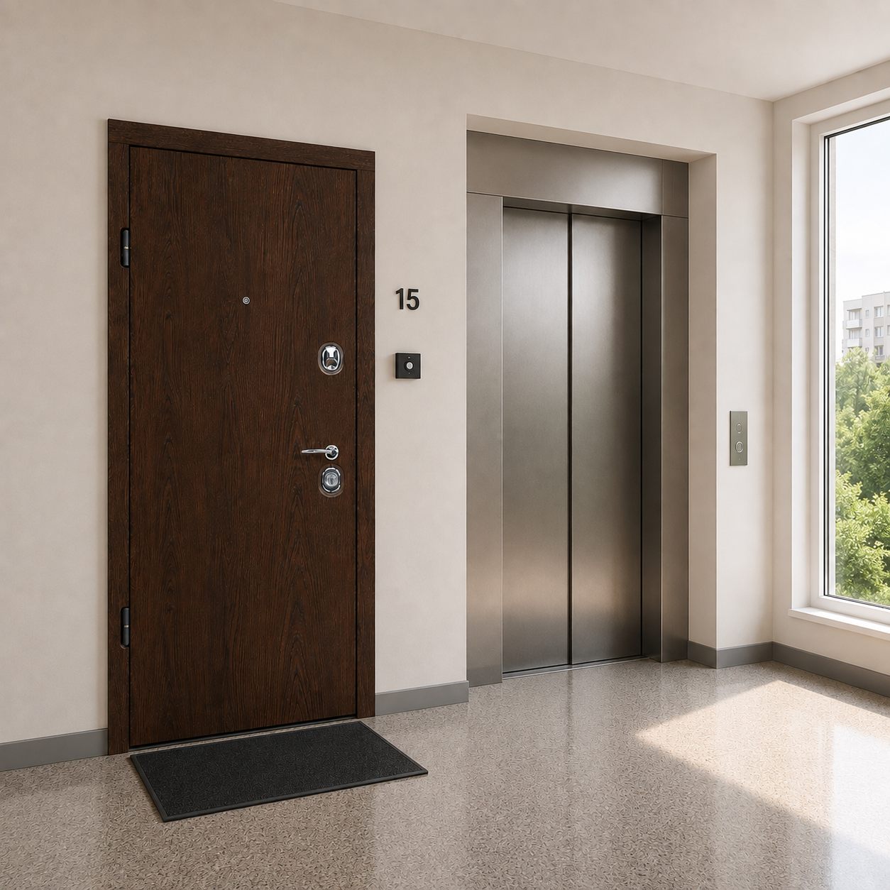 Buto durys TER-EURO STANDART-FULL Dark Oak