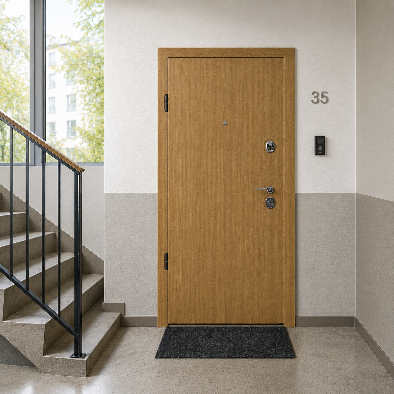 Buto durys TER-EURO STANDART-FULL Natural Oak