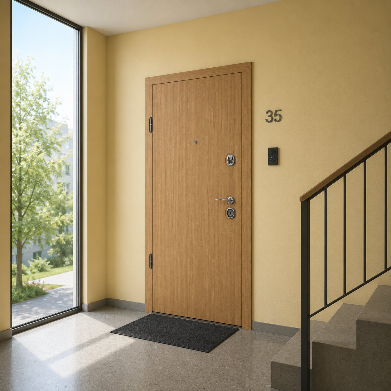Buto durys TER-EURO STANDART-FULL Natural Oak