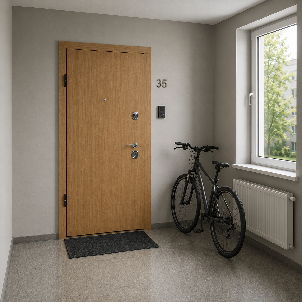 Buto durys TER-EURO STANDART-FULL Natural Oak