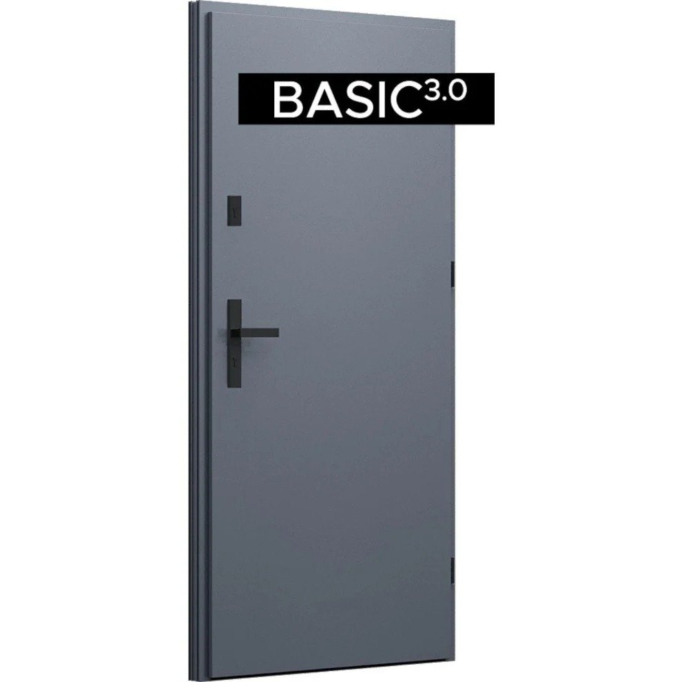 Wikęd Basic 3.0 1 lauko durys, antracitas, kairinės