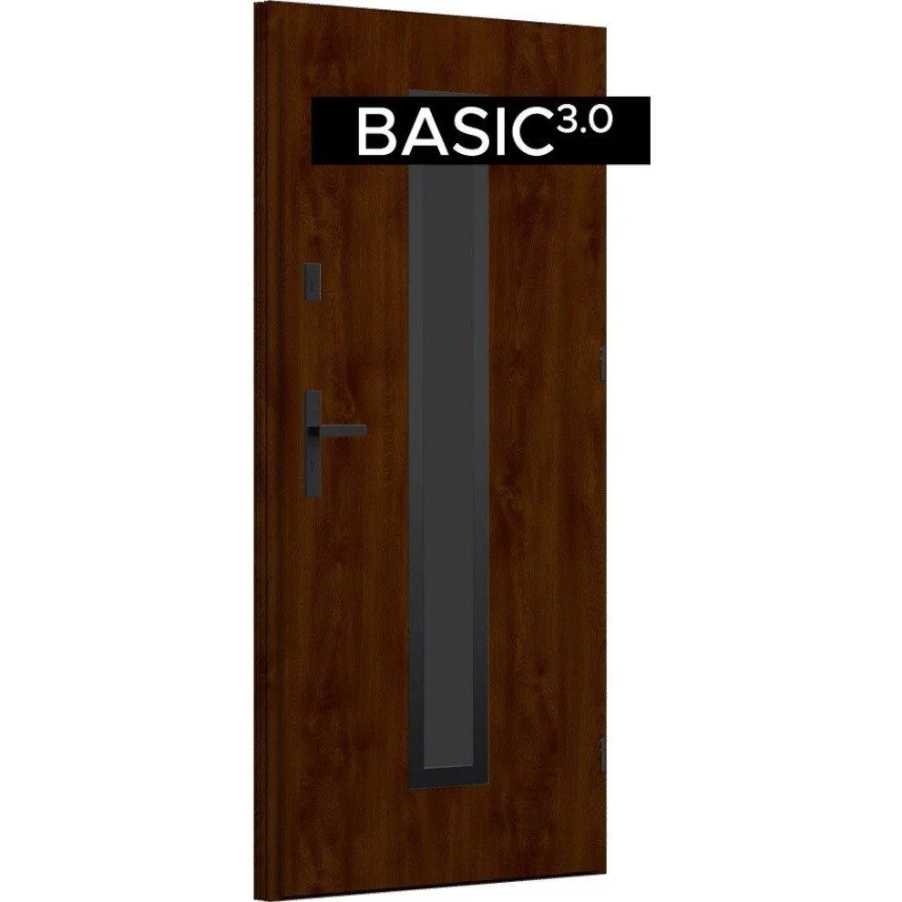 Wikęd Basic 3.0 12 lauko durys, riešutmedis, kairinės